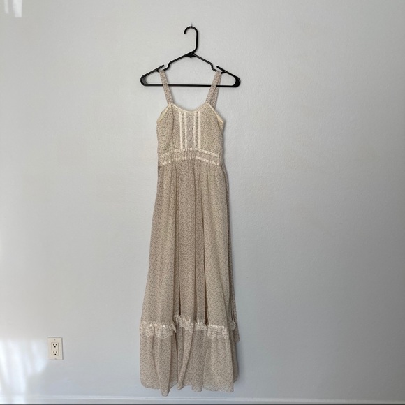 Gunne Sax Ivory Calico Maxi Dress - Picture 6 of 11